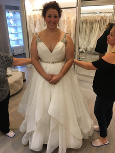 Hayley Paige 'The Dare Dress' wedding dress size-16W NEW