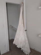 Load image into Gallery viewer,  Allure Bridals &#39;9000&#39; size 8 used wedding dress side view on hanger
