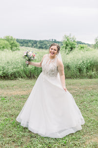 Rebecca Ingram 'Ardelle-9RS064' wedding dress size-16 PREOWNED