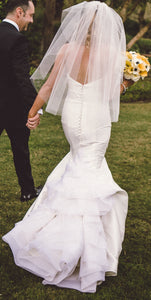 Kirstie Kelly 'Vienna' size 2 used wedding dress back view on bride