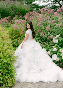 Monique Lhuillier 'Secret Garden' wedding dress size-02 PREOWNED