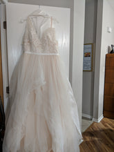 Load image into Gallery viewer, Galina &#39;Tulle Tank V-Neck&#39; size 10 new wedding dress front view on hanger
