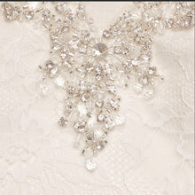 Load image into Gallery viewer, Jewel &#39;V3801&#39; size 14 new wedding dress close up view

