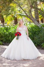 Load image into Gallery viewer, Allure Bridals &#39;C244&#39; size 10 used wedding dress front view on bride
