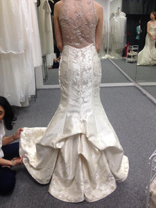 Lazaro 'Champagne Trumpet Gown' wedding dress size-02 NEW