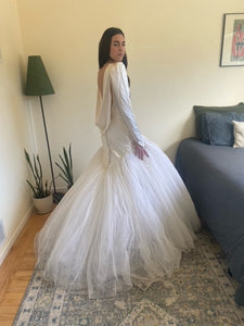 David Fielden 'unknown' wedding dress size-04 PREOWNED