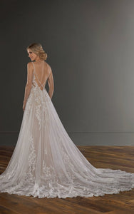 Martina Liana '1137' size 4 used wedding dress back view on model