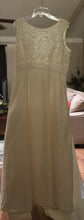 Load image into Gallery viewer, Custom Boutique &#39;Mor Le&#39; size 16 used wedding dress front view on hanger
