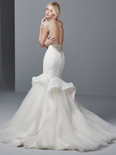 Load image into Gallery viewer, Maggie Sottero &#39;Raquelle&#39; size 14 used wedding dress back view on model
