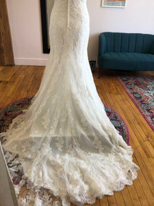 david tutera for mon cheri 'McClaire' wedding dress size-06 NEW