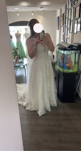 Mori Lee '2130' wedding dress size-12 PREOWNED