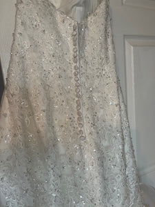 alfred angelo '2527' wedding dress size-06 NEW