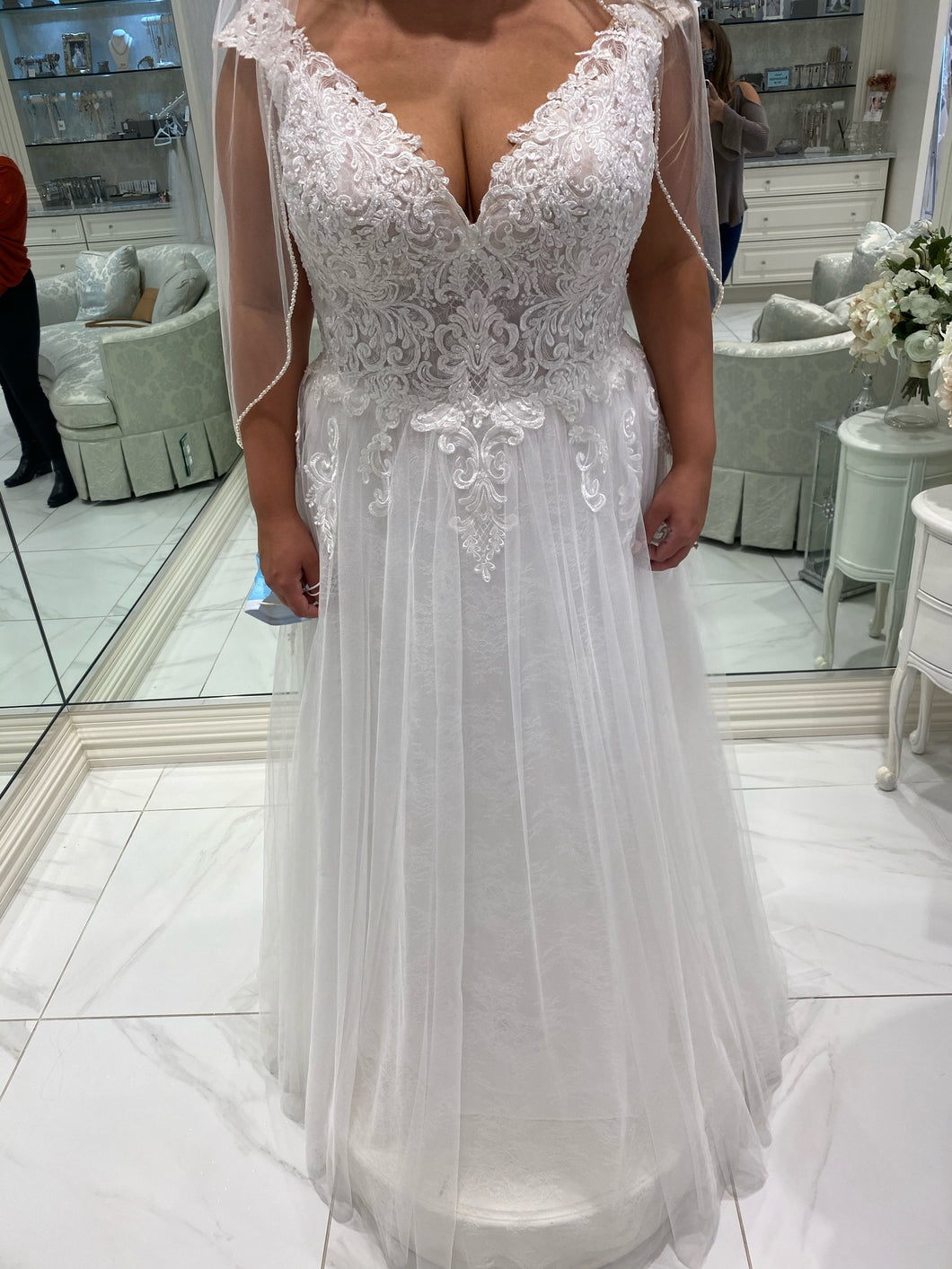 sophia tolli 'Y12023' wedding dress size-14 NEW