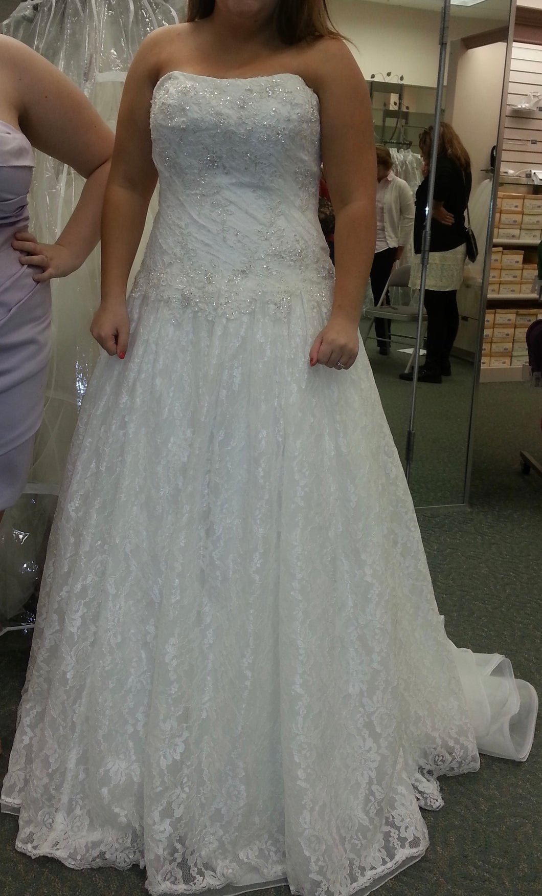 David's Bridal 'WG3561' wedding dress size-10 NEW
