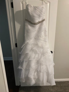 Mori Lee '3091' wedding dress size-16 PREOWNED
