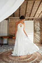 Load image into Gallery viewer, Rue De Seine &#39;Ferry Night&#39; size 8 used wedding dress front view on bride
