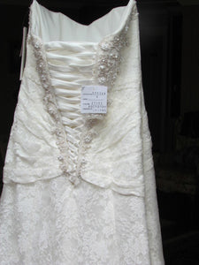 David's Bridal 'YP3344' wedding dress size-06 NEW