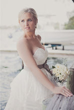 Load image into Gallery viewer, Hayley Paige &#39;Guindon&#39; size 4 used wedding dress side view close up on bride
