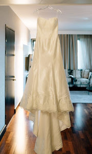 Essence of Australia '1388' size 10 used wedding dress front view on hanger