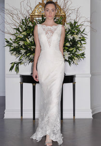 Romona Keveza 'L6139' size 2 new wedding dress front view on model