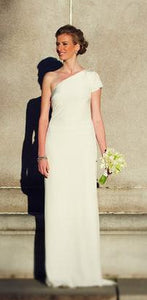 Nicole Miller One Shoulder Gown - Nicole Miller - Nearly Newlywed Bridal Boutique - 3