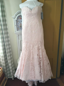 Romona Keveza 'Legends' size 12 new wedding dress front view on hanger