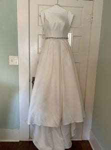 David's Bridal 'High Neck Mikado Ball Gown WG3879'