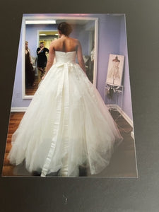 Pronovias 'Strapless Sweetheart A-Line Tulle Wedding Dress'