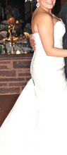 Load image into Gallery viewer, Mori Lee &#39;Beautiful Strapless&#39; size 12 used wedding dress side view on bride
