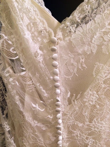 Alfred Angelo 'Modern Vintage' size 8 new wedding dress back view on hanger