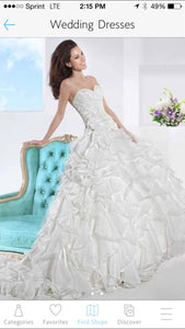 Demetrios 'Chantilly Lace' - Demetrios - Nearly Newlywed Bridal Boutique
