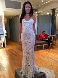 Anna Maier 'Lyon' size 6 new wedding dress front view on bride
