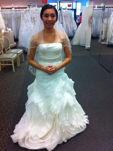 White by Vera Wang 'Organza Fit and Flare' - White by Vera Wang - Nearly Newlywed Bridal Boutique - 1