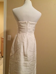 J Crew 'Clarice' size 6 used wedding dress back view on mannequin