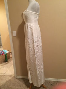 J Crew 'Clarice' size 6 used wedding dress side view on mannequin