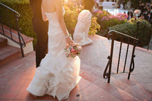Load image into Gallery viewer, Vera Wang &#39;Erica&#39; size 0 used wedding dress back view on bride
