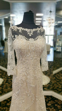Load image into Gallery viewer,  Maggie Sottero &#39;Verina&#39; size 2 used wedding dress front view on mannequin
