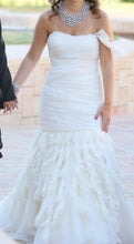 Load image into Gallery viewer, Jim Hjelm Chiffon &amp; Crystal Shirred Gown - Jim Hjelm - Nearly Newlywed Bridal Boutique - 4
