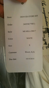Melissa Sweet 'Mila' size 6 new wedding dress view of tag