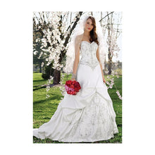 Load image into Gallery viewer, Alfred Angelo &#39;Sapphire Collection 758&#39; size 12 used wedding dress front view on bride
