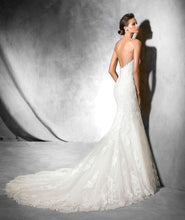 Load image into Gallery viewer, Pronovias &#39;Princia&#39; size 4 used wedding dress back view on model
