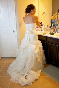 White by Vera Wang 'Organza Fit and Flare' - White by Vera Wang - Nearly Newlywed Bridal Boutique - 4