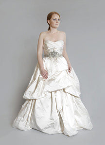 Kenneth Pool 'Royalty' Silk Satin Gown - Kenneth Pool - Nearly Newlywed Bridal Boutique - 1