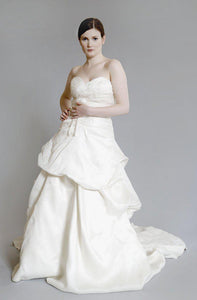 Monique Lhuillier 'Yelena' Silk Dress - Monique Lhuillier - Nearly Newlywed Bridal Boutique - 2