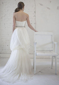 Monique Lhuillier 'Celestine' Cascading Tulle Gown - Monique Lhuillier - Nearly Newlywed Bridal Boutique - 2