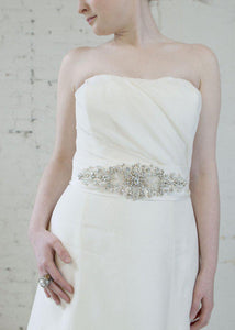 Amsale 'Harlow' Ivory Organza Gown - Amsale - Nearly Newlywed Bridal Boutique - 3