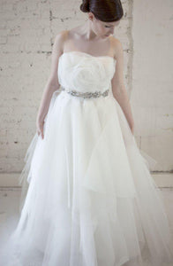 Marchesa Tulle Rosette Princess Gown - Marchesa - Nearly Newlywed Bridal Boutique - 2