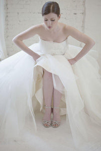 Marchesa Tulle Rosette Princess Gown - Marchesa - Nearly Newlywed Bridal Boutique - 3