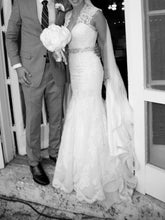 Load image into Gallery viewer, Allure Ivory Fit &amp; Flare Lace Wedding Dress - Allure - Nearly Newlywed Bridal Boutique - 1
