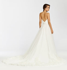 Alvina Valenta 'Sanise' size 6 used wedding dress back view on model